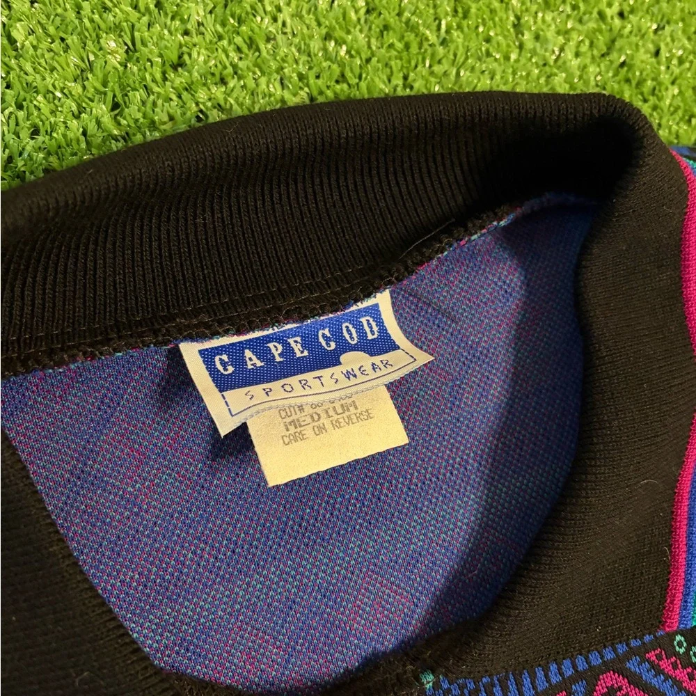 NWT Vintage Cape Cod Sportswear Geometric Sweater - Picture 3 of 5